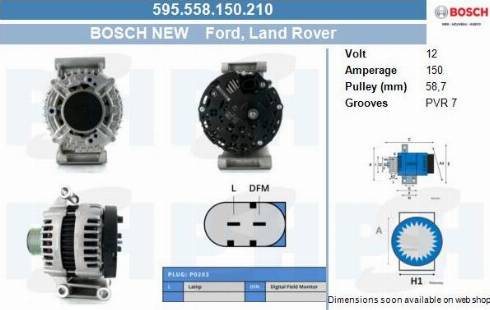 PSH 595.558.150.210 - Alternator furqanavto.az