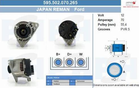 PSH 595.502.070.265 - Alternator furqanavto.az