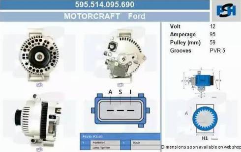 PSH 595.514.095.690 - Alternator furqanavto.az