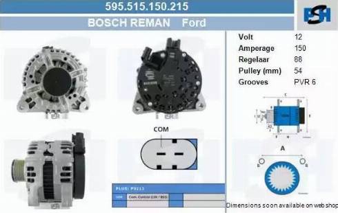 PSH 595.515.150.215 - Alternator furqanavto.az