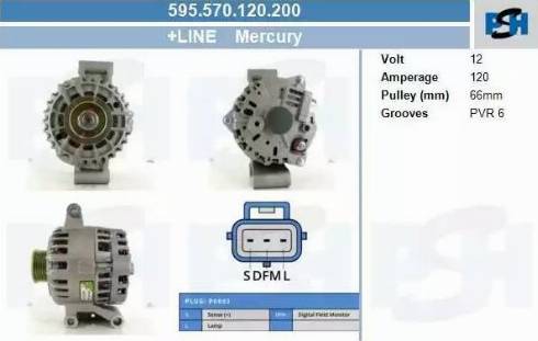 PSH 595.570.120.200 - Alternator furqanavto.az