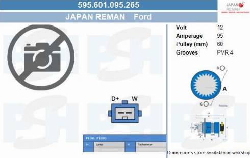 PSH 595.601.095.265 - Alternator furqanavto.az