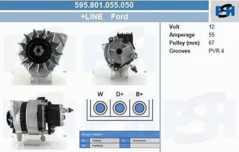 PSH 595.801.055.050 - Alternator furqanavto.az