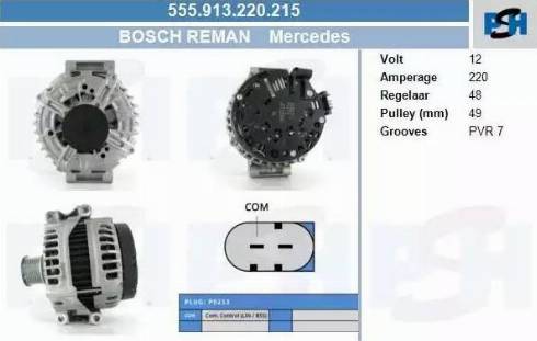 PSH 555.913.220.215 - Alternator furqanavto.az