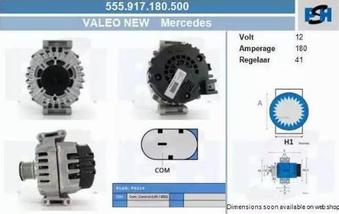 PSH 555.917.180.500 - Alternator furqanavto.az