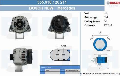 PSH 555.936.120.211 - Alternator furqanavto.az