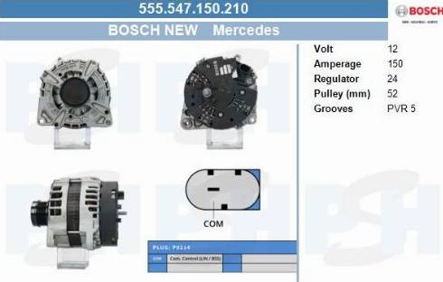 PSH 555.547.150.210 - Alternator furqanavto.az