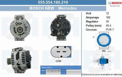 PSH 555.554.180.210 - Alternator furqanavto.az