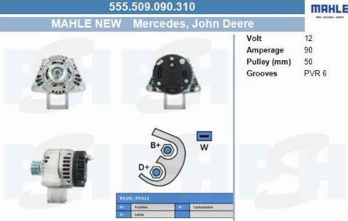 PSH 555.509.090.310 - Alternator furqanavto.az