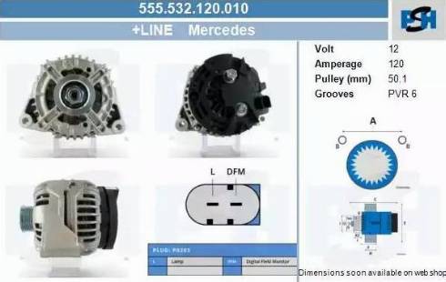 PSH 555.532.120.010 - Alternator furqanavto.az