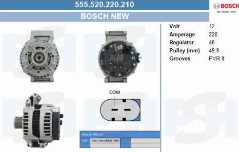 PSH 555.520.220.210 - Alternator furqanavto.az