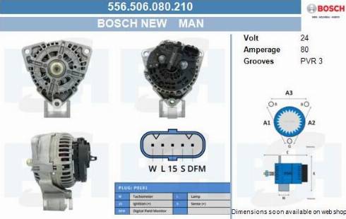 PSH 556.506.080.210 - Alternator furqanavto.az