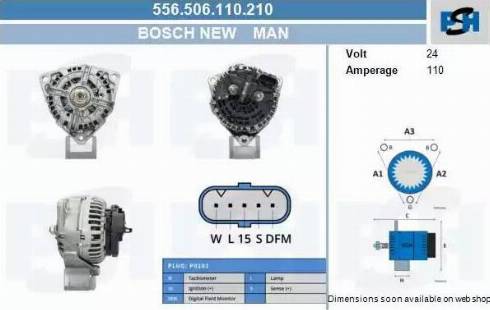 PSH 556.506.110.210 - Alternator furqanavto.az