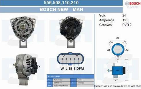 PSH 556.508.110.210 - Alternator furqanavto.az