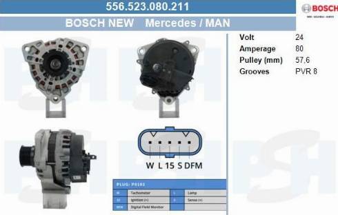 PSH 556.523.080.211 - Alternator furqanavto.az