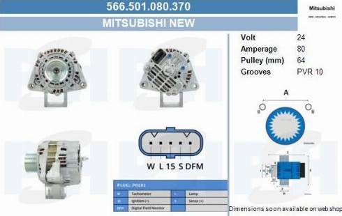 PSH 566.501.080.370 - Alternator furqanavto.az