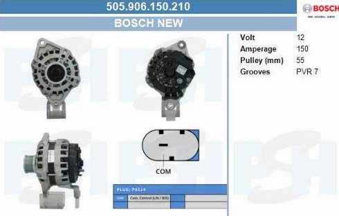 PSH 505.906.150.210 - Alternator furqanavto.az