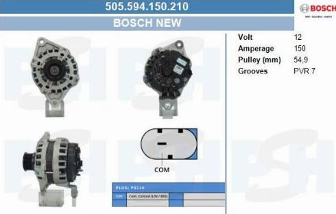 PSH 505.594.150.210 - Alternator furqanavto.az