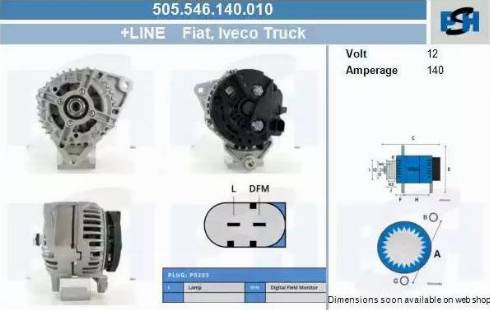 PSH 505.546.140.010 - Alternator furqanavto.az