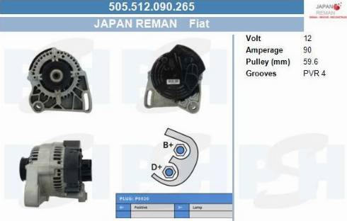 PSH 505.512.090.265 - Alternator furqanavto.az