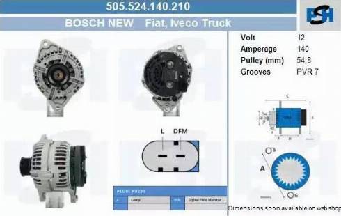 PSH 505.524.140.210 - Alternator furqanavto.az