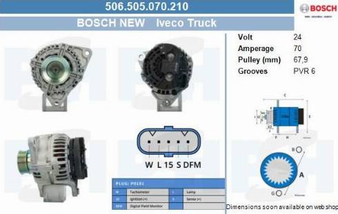 PSH 506.505.070.210 - Alternator furqanavto.az