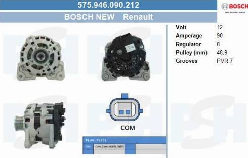 PSH 575.946.090.212 - Alternator furqanavto.az