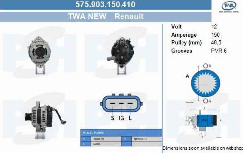 PSH 575.903.150.410 - Alternator furqanavto.az