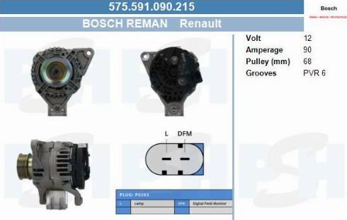 PSH 575.591.090.215 - Alternator furqanavto.az