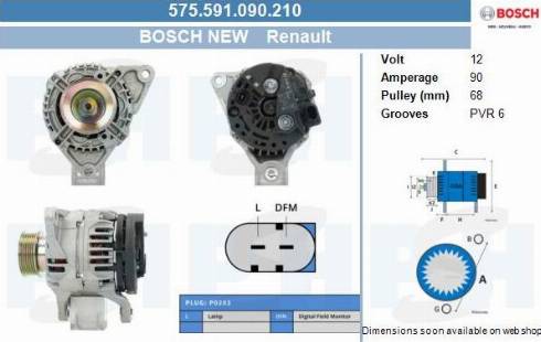 PSH 575.591.090.210 - Alternator furqanavto.az