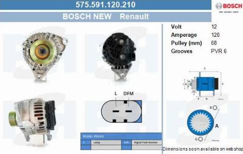 PSH 575.591.120.210 - Alternator furqanavto.az