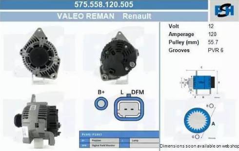 PSH 575.558.120.505 - Alternator furqanavto.az