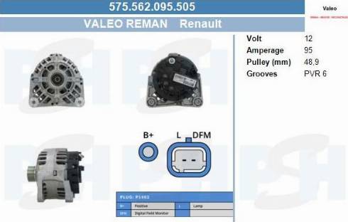 PSH 575.562.095.505 - Alternator furqanavto.az