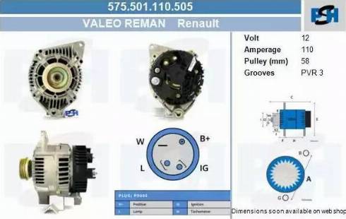 PSH 575.501.110.505 - Alternator furqanavto.az