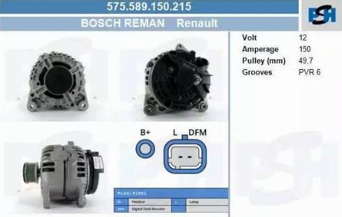 PSH 575.589.150.215 - Alternator furqanavto.az