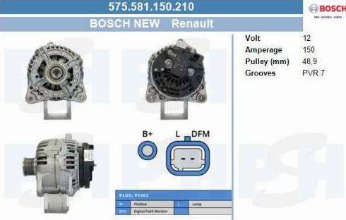 PSH 575.581.150.210 - Alternator furqanavto.az