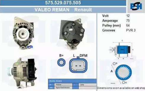 PSH 575.529.075.505 - Alternator furqanavto.az