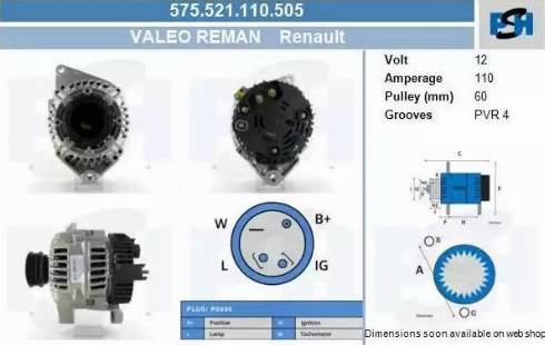 PSH 575.521.110.505 - Alternator furqanavto.az