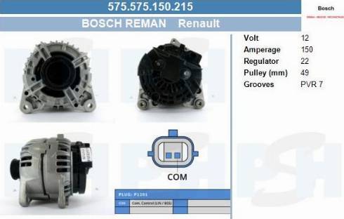 PSH 575.575.150.215 - Alternator furqanavto.az