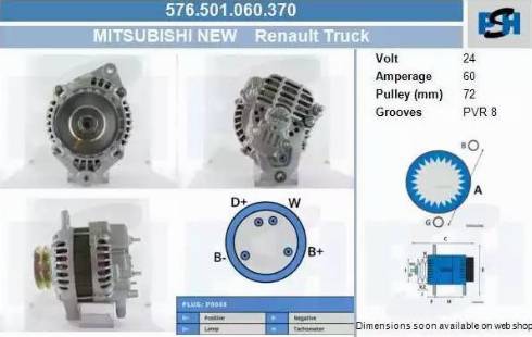 PSH 576.501.060.370 - Alternator furqanavto.az