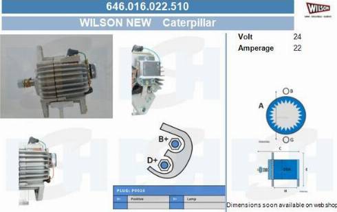 PSH 646.016.022.510 - Alternator furqanavto.az