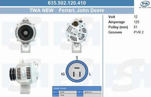 PSH 635.502.120.410 - Alternator furqanavto.az