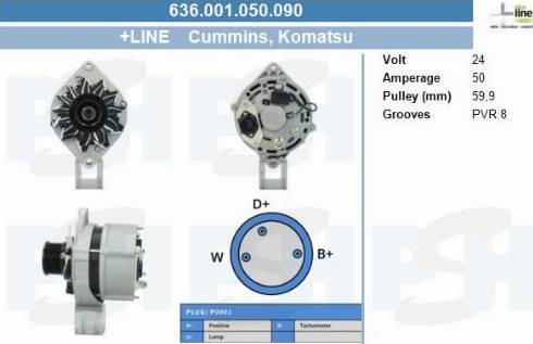 PSH 636.001.050.090 - Alternator furqanavto.az