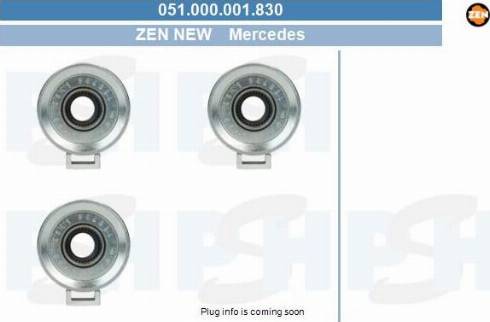 PSH 051.000.001.830 - Kasnak, alternator, sərbəst dönərli mufta furqanavto.az