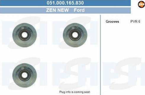 PSH 051.000.165.830 - Kasnak, alternator, sərbəst dönərli mufta furqanavto.az