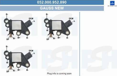 PSH 052.000.952.890 - Gərginlik tənzimləyicisi, alternator furqanavto.az