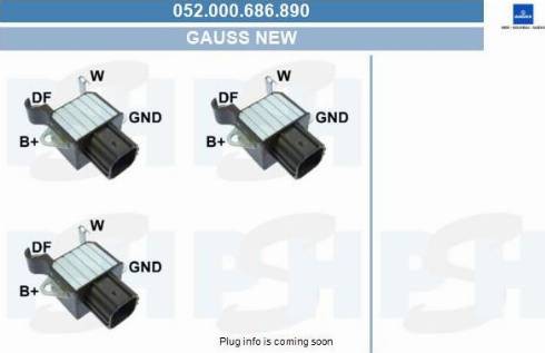 PSH 052.000.686.890 - Gərginlik tənzimləyicisi, alternator furqanavto.az