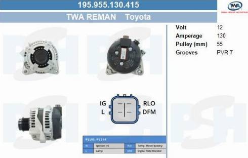 PSH 195.955.130.415 - Alternator furqanavto.az