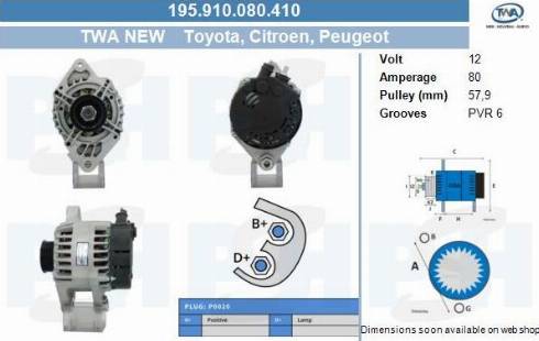 PSH 195.910.080.410 - Alternator furqanavto.az