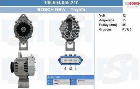 PSH 195.594.055.210 - Alternator furqanavto.az